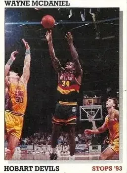 1993 Australian Stops NBL #9 Wayne McDaniel