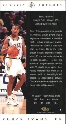 Back of Chuck Evans