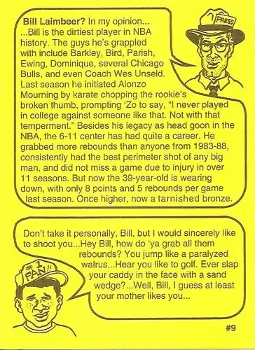 Back of Bill Laimbeer