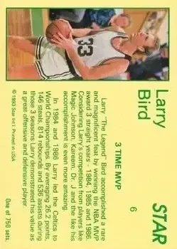 Back of Larry Bird
