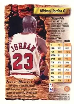 Back of Michael Jordan
