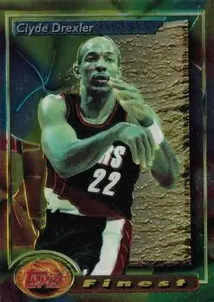 1993-94 Finest #74 - Clyde Drexler - Portland Trail Blazers