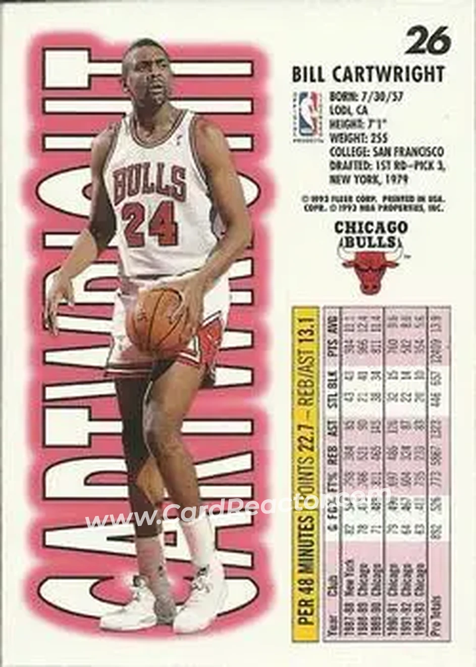 Back of Bill Cartwright