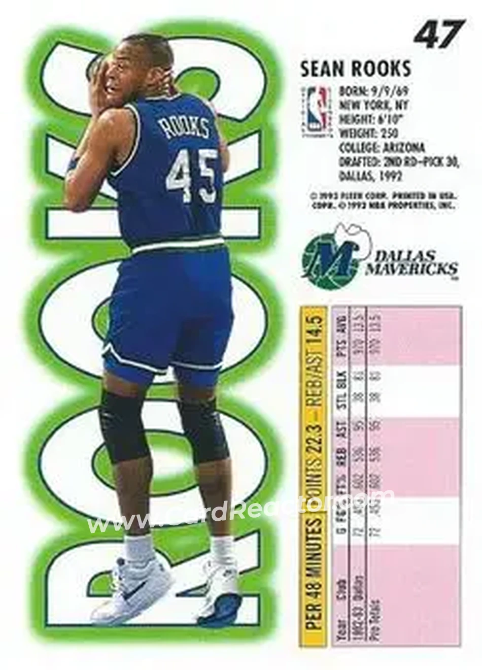 Back of Sean Rooks