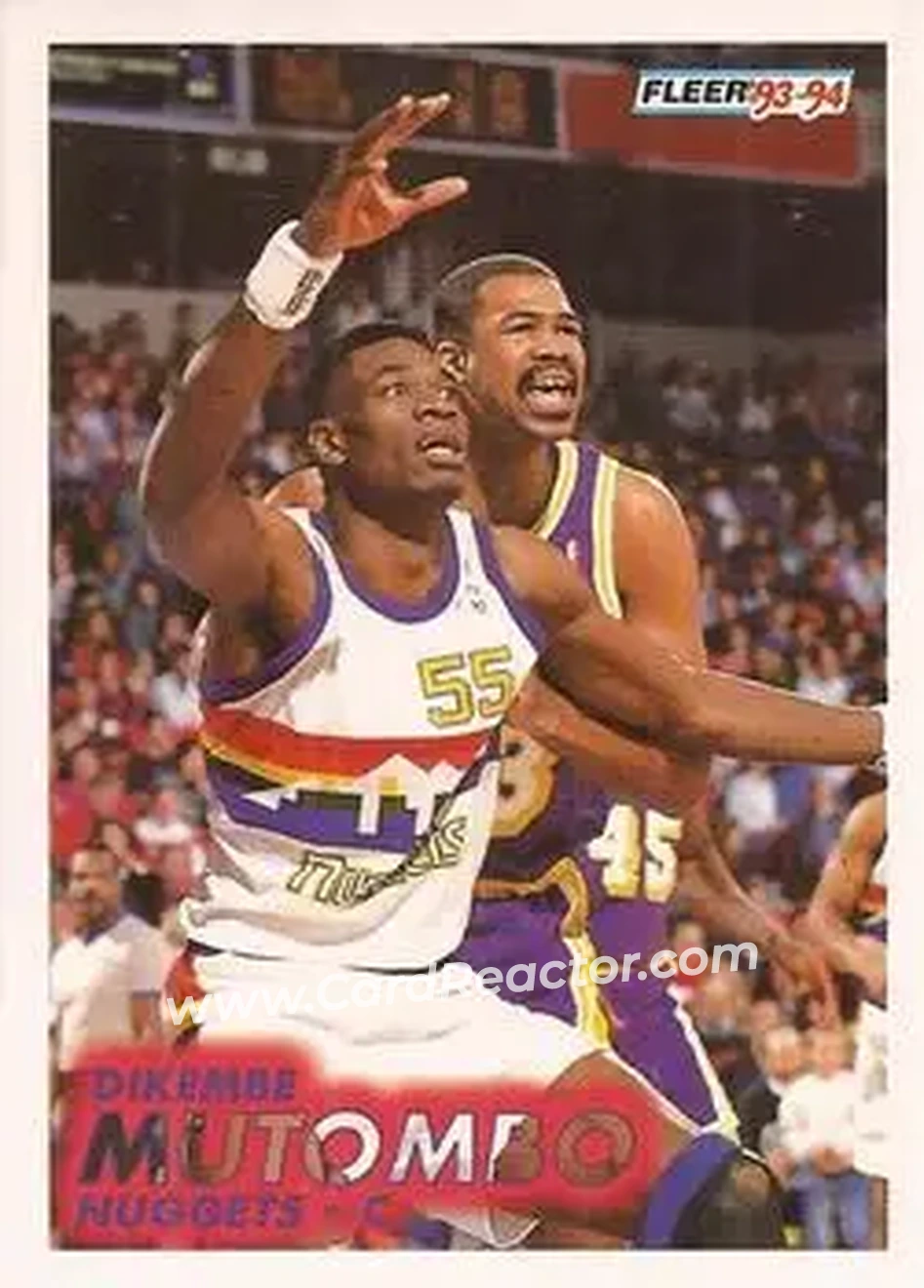 Front of Dikembe Mutombo