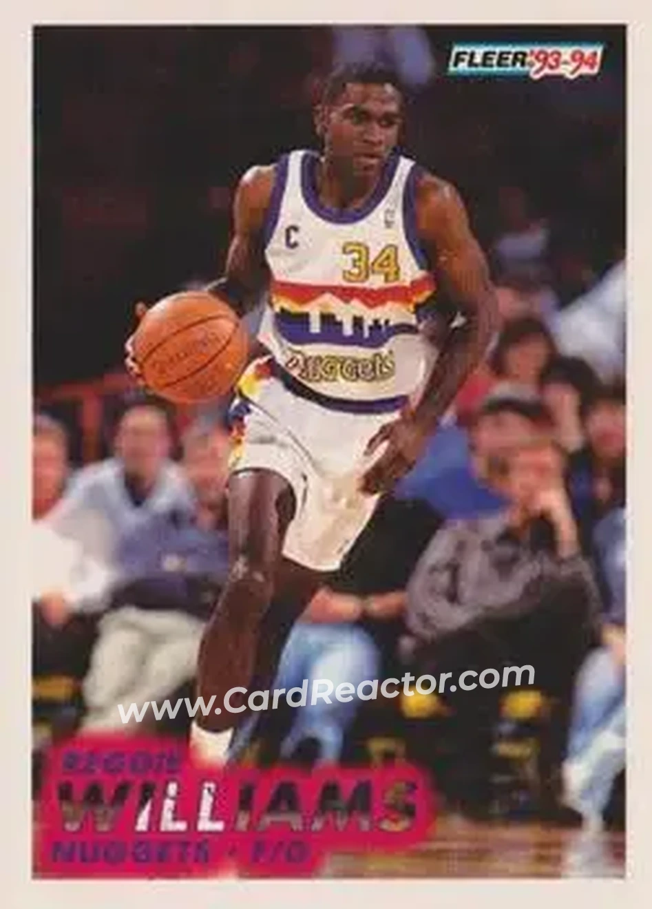 Front of Reggie WIlliams
