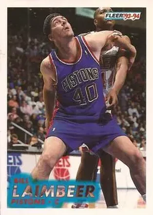 1993-94 Fleer #60 Bill Laimbeer