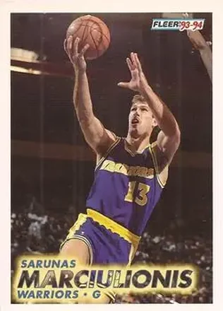 1993-94 Fleer #70 Šarūnas Marčiulionis