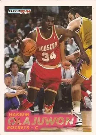 1993-94 Fleer #79 - Hakeem Olajuwon - Houston Rockets 1993-94 Fleer #79 - Hakeem Olajuwon - Houston Rockets