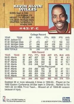 Back of Kevin Willis