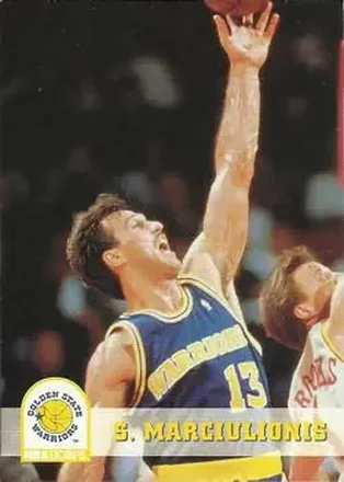 1993-94 Hoops #72 - Šarūnas Marčiulionis - Golden State Warriors