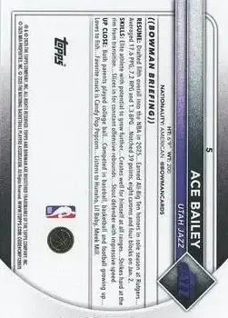 Back of Ace Bailey