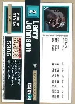 Back of Larry Johnson