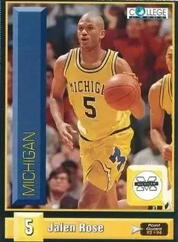 1993-94 Pro Cards French Sports Action Basket #5306 Jalen Rose