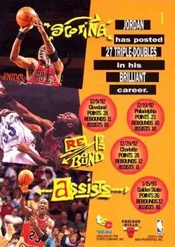 Back of Michael Jordan