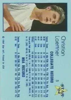 Back of Christian Laettner
