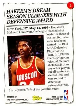 Back of Hakeem Olajuwon
