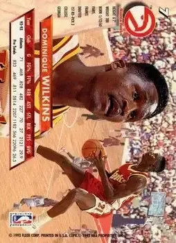 Back of Dominique Wilkins