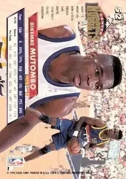 Back of Dikembe Mutombo