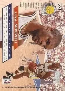 Back of Latrell Sprewell