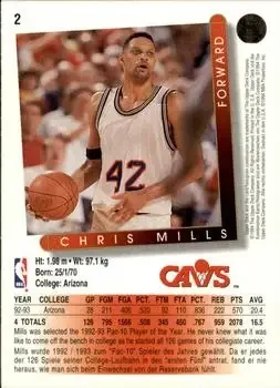 Back of Chris Mills