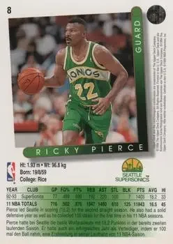 Back of Ricky Pierce