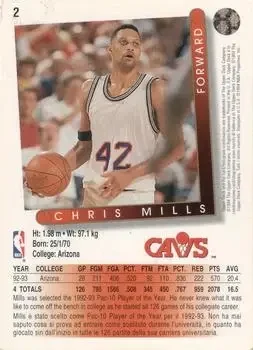 Back of Chris Mills