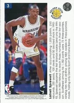 Back of Latrell Sprewell