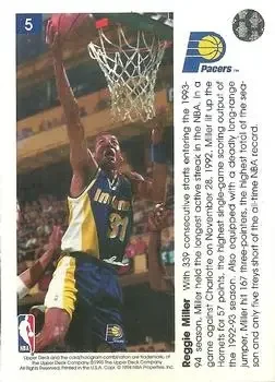 Back of Reggie Miller