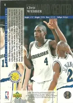 Back of Chris Webber