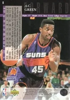 Back of A.C. Green