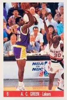 1992 A Magia NBA stickers (Portuguese) #6 A.C. Green
