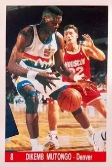 Front of Dikembe Mutombo