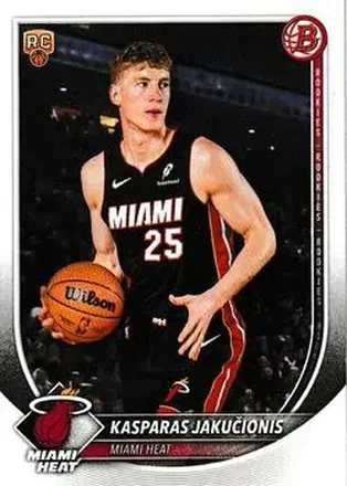 2025-26 Bowman #20 - Kasparas Jakučionis - Miami Heat 2025-26 Bowman #20 - Kasparas Jakučionis - Miami Heat