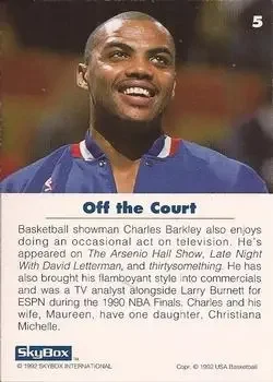 Back of Charles Barkley