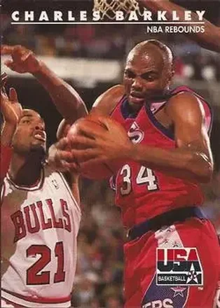 1992 SkyBox USA #9 - Charles Barkley - USA