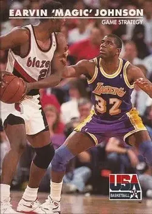 1992 SkyBox USA #30 - Magic Johnson - USA