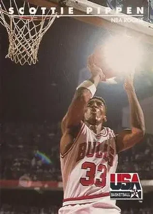 1992 SkyBox USA #65 - Scottie Pippen - USA