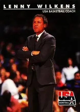 1992 SkyBox USA #97 - Lenny Wilkens - USA 1992 SkyBox USA #97 - Lenny Wilkens - USA