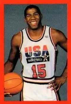1992-93 Elite Foods Israeli NBA Stickers #3 Magic Johnson