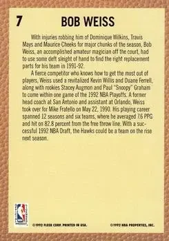 Back of Bob Weiss