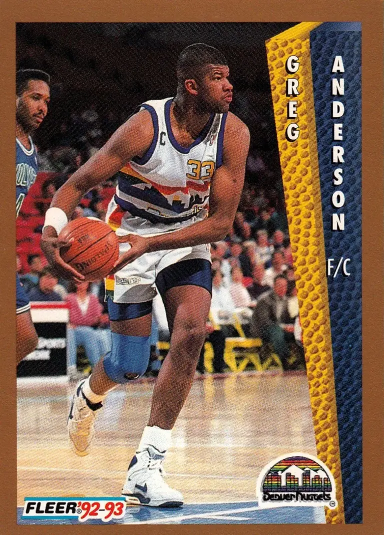 1992-93 Fleer #54 Greg Anderson