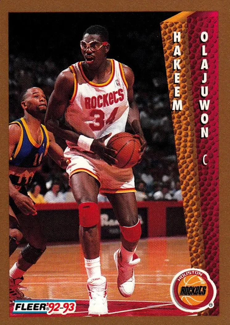 1992-93 Fleer #84 Hakeem Olajuwon