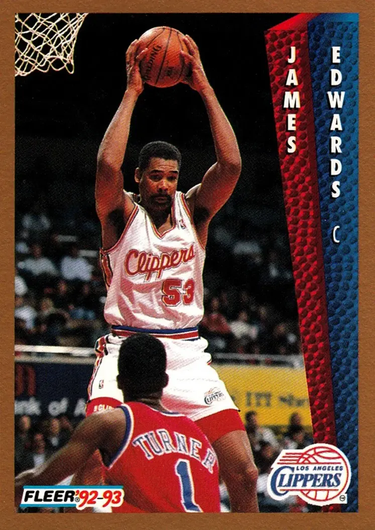 1992-93 Fleer #98 James Edwards