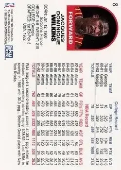 Back of Dominique Wilkins