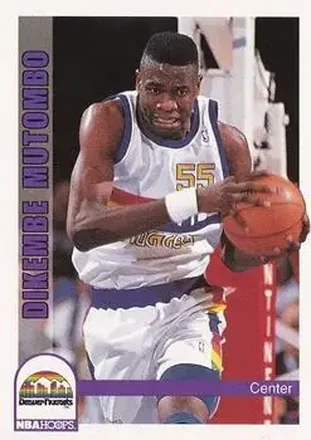 1992-93 Hoops #60 - Dikembe Mutombo - Denver Nuggets