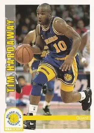 1992-93 Hoops #74 - Tim Hardaway - Golden State Warriors