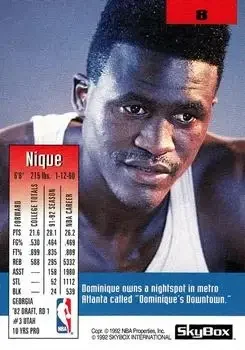 Back of Dominique Wilkins