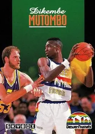 1992-93 SkyBox #64 - Dikembe Mutombo - Denver Nuggets