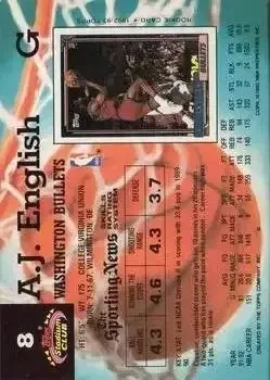 Back of A.J. English